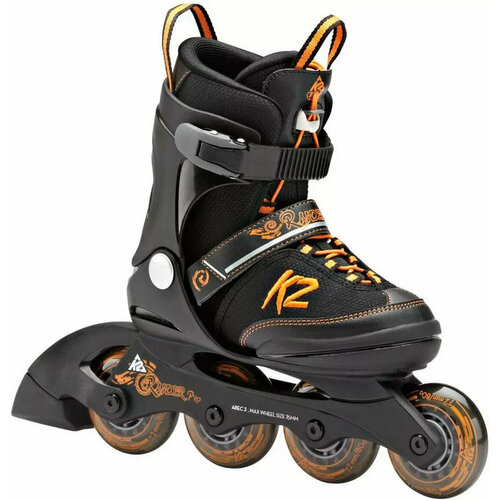 Раздвижные ролики K2 Raider Pro - Black/Orange р. 32-37