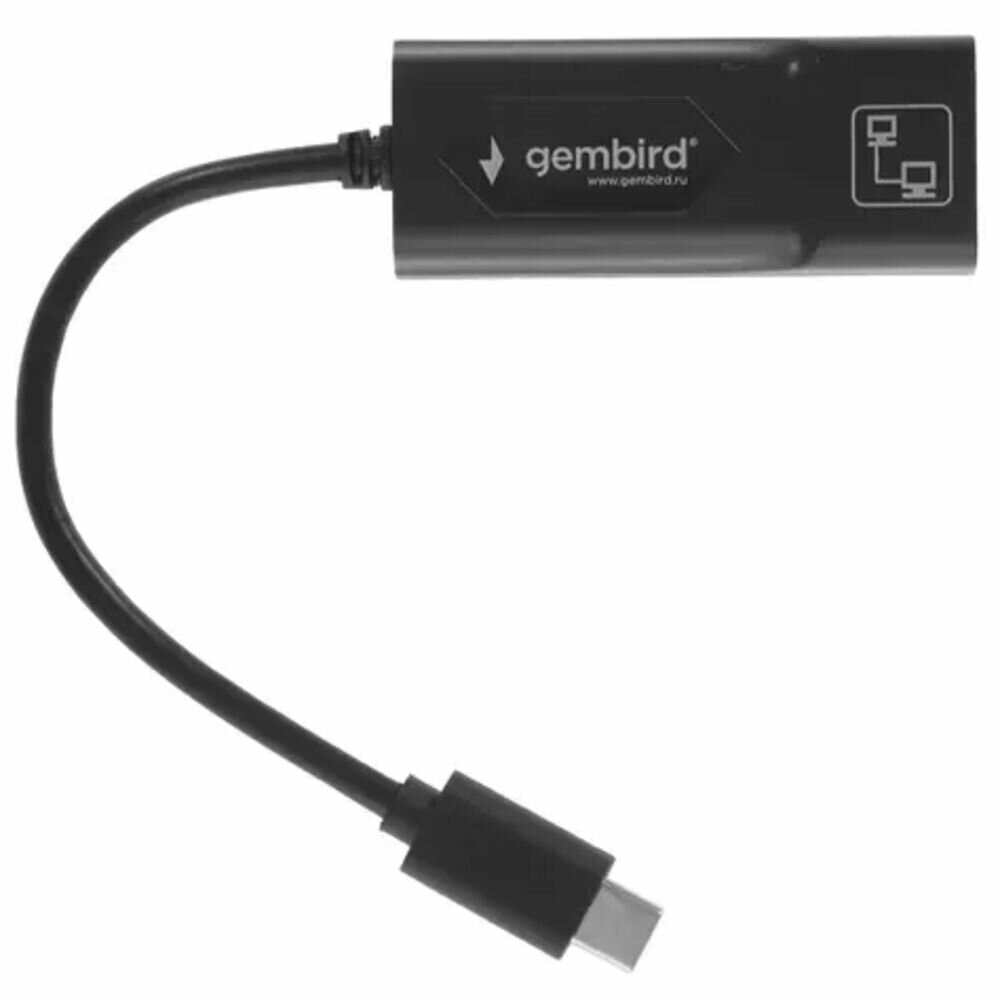 Адаптер Type-C - RJ45 (1Gbps) Gembird NIC-U6 — фото 1