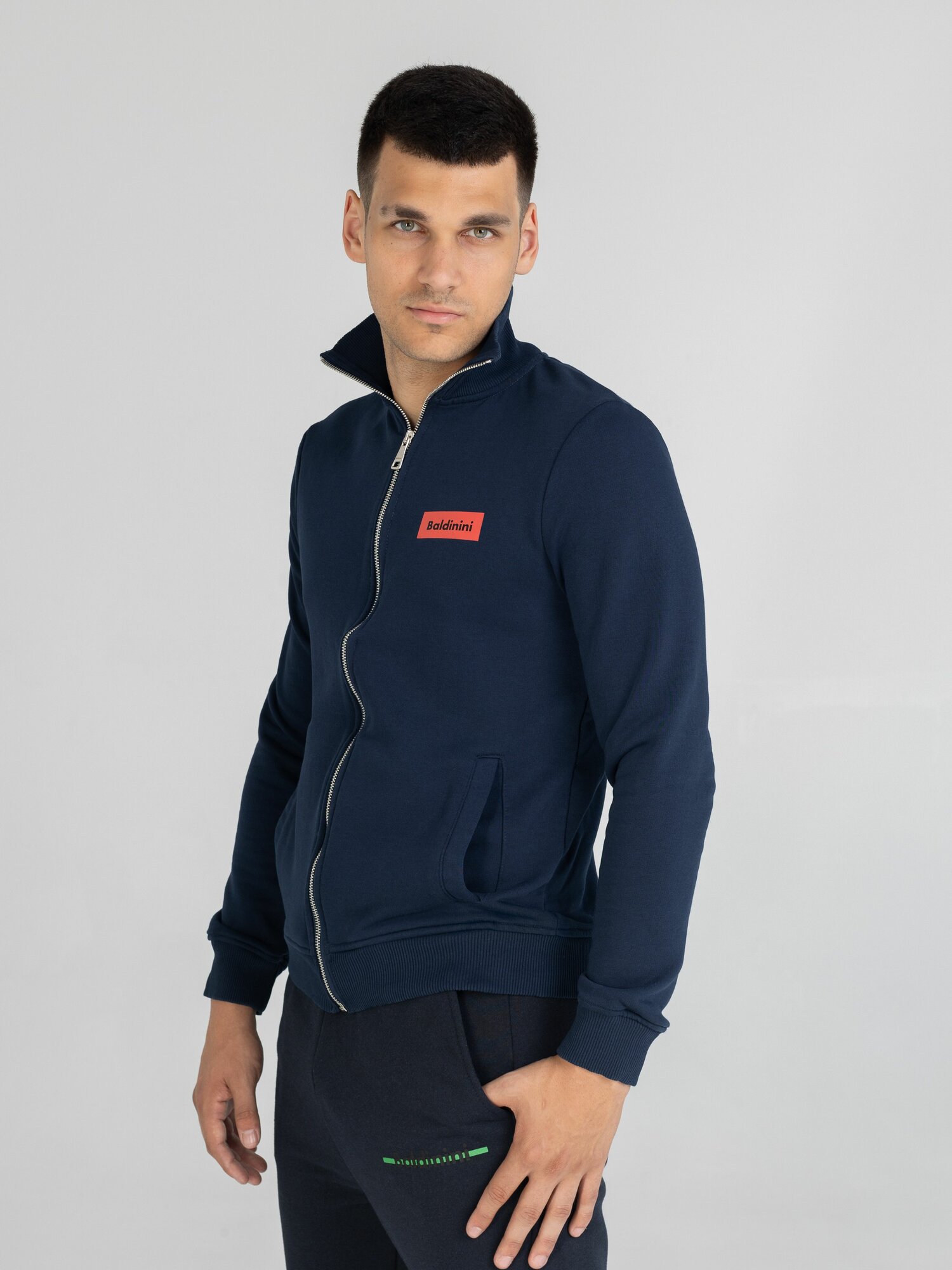 Толстовка Baldinini, размер M, , темно-синий — фото 1