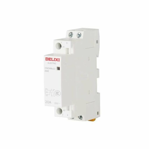 Контактор модульный NCH8-25/20, 25 Ампер, 220 Вольт, нормально разомкнутый (2NO), двух полюсный, катушка 220 вольт, пускатель магнитный.