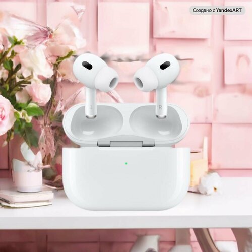 Наушники беспроводные Bluetooth Pods PRO 2 с активным шумоподавлением для iPhone iPad iOS и Android PREMIUM Air Type-C 2090₽