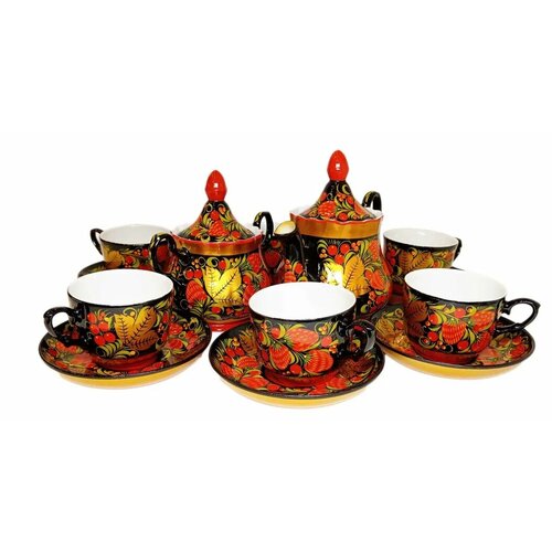 Сервиз чайный Хохлома на 6 персон