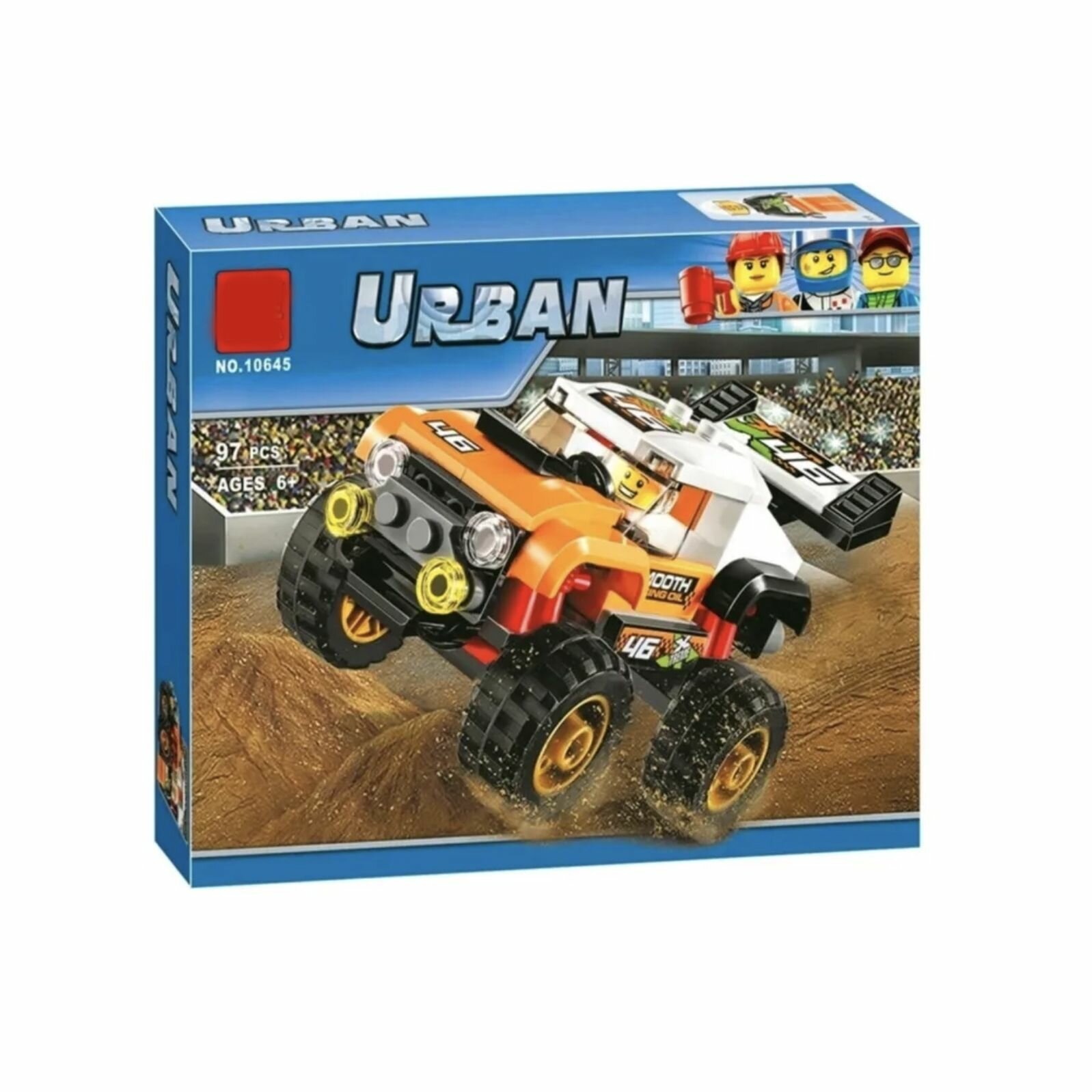 Конструктор 10645 "Город Внедорожник каскадера", 97 деталей. — фото 1