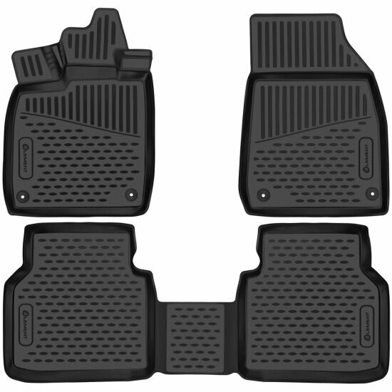 Коврики 3D в салон Element для VOLKSWAGEN ID.4 2020-, кроссовер, battery electric, USA, полиуретан, 3шт
