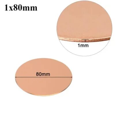 Изображение 5 шт., медные диски диаметром 30-50 мм, 30 x 0.8mm