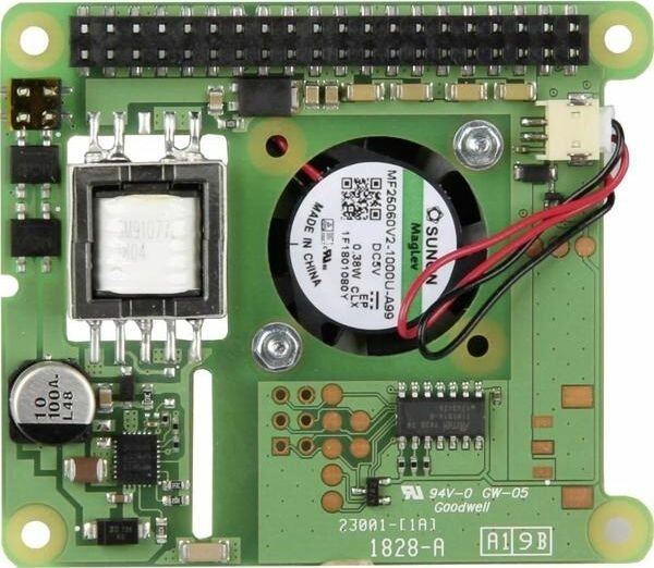 Модуль расширения RASPBERRY RASPBERRY Pi POE HAT для микрокомпьютеров, 1 шт