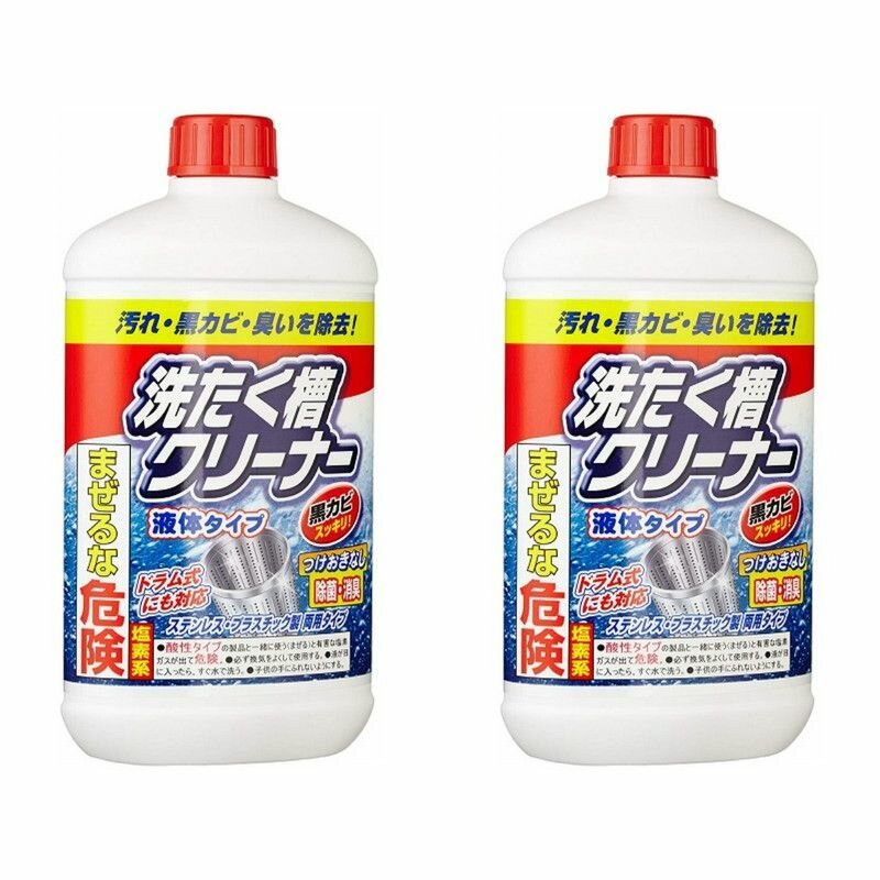Nihon Жидкое чистящее средство для стиральной машины Washing tub cleaner liquid type, для барабана, 550 мл, 2 шт