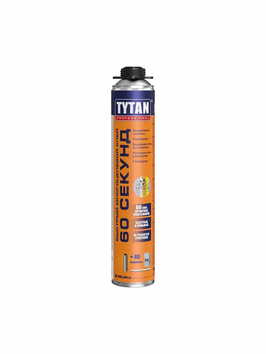 Пена-клей профессиональная Tytan Professional 60 Секунд 750 мл.