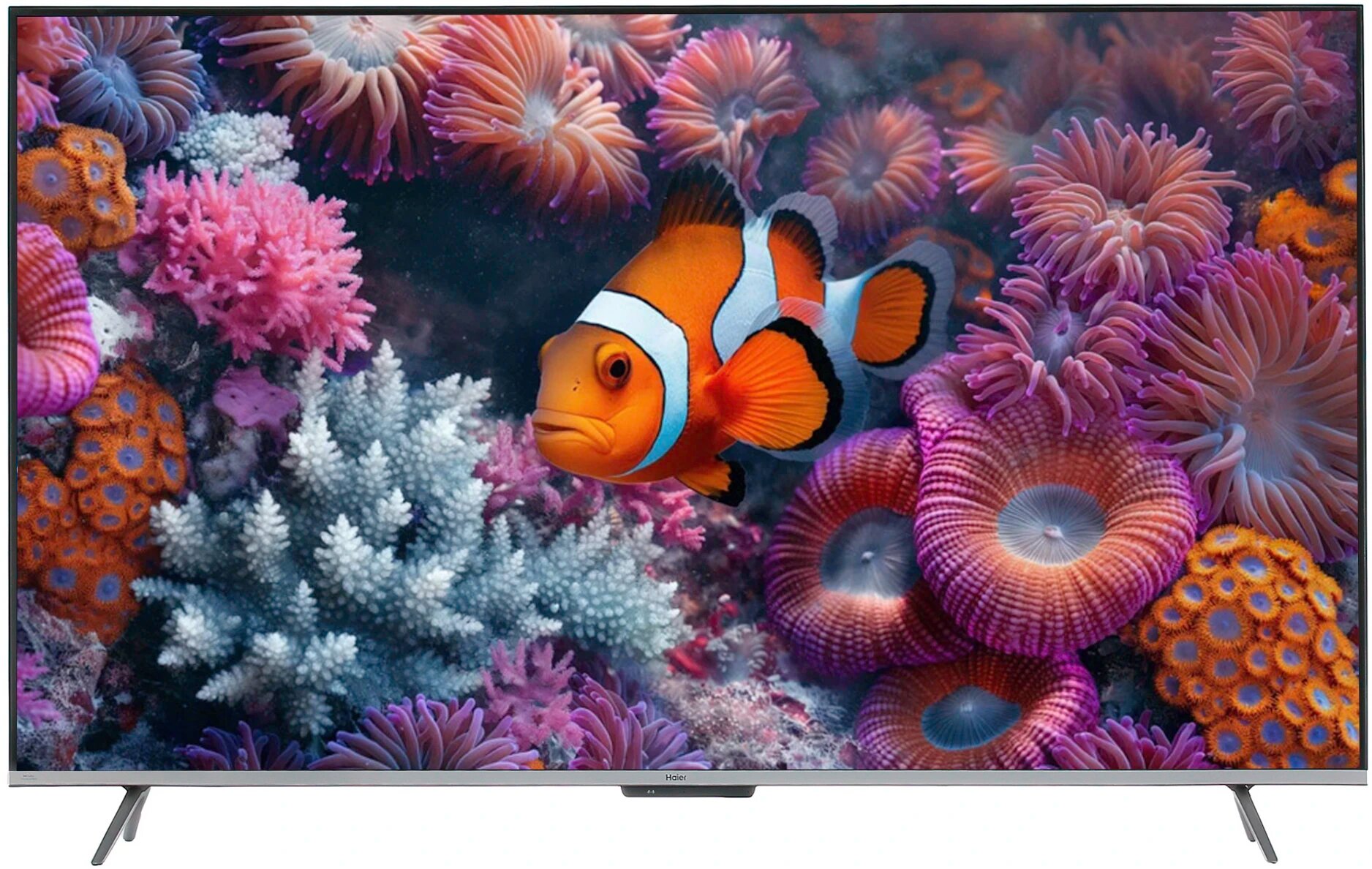65" (165 см) LED-телевизор Haier 65 Smart TV S3, Direct LED, HQLED, 4K UltraHD, Wi-Fi, черный