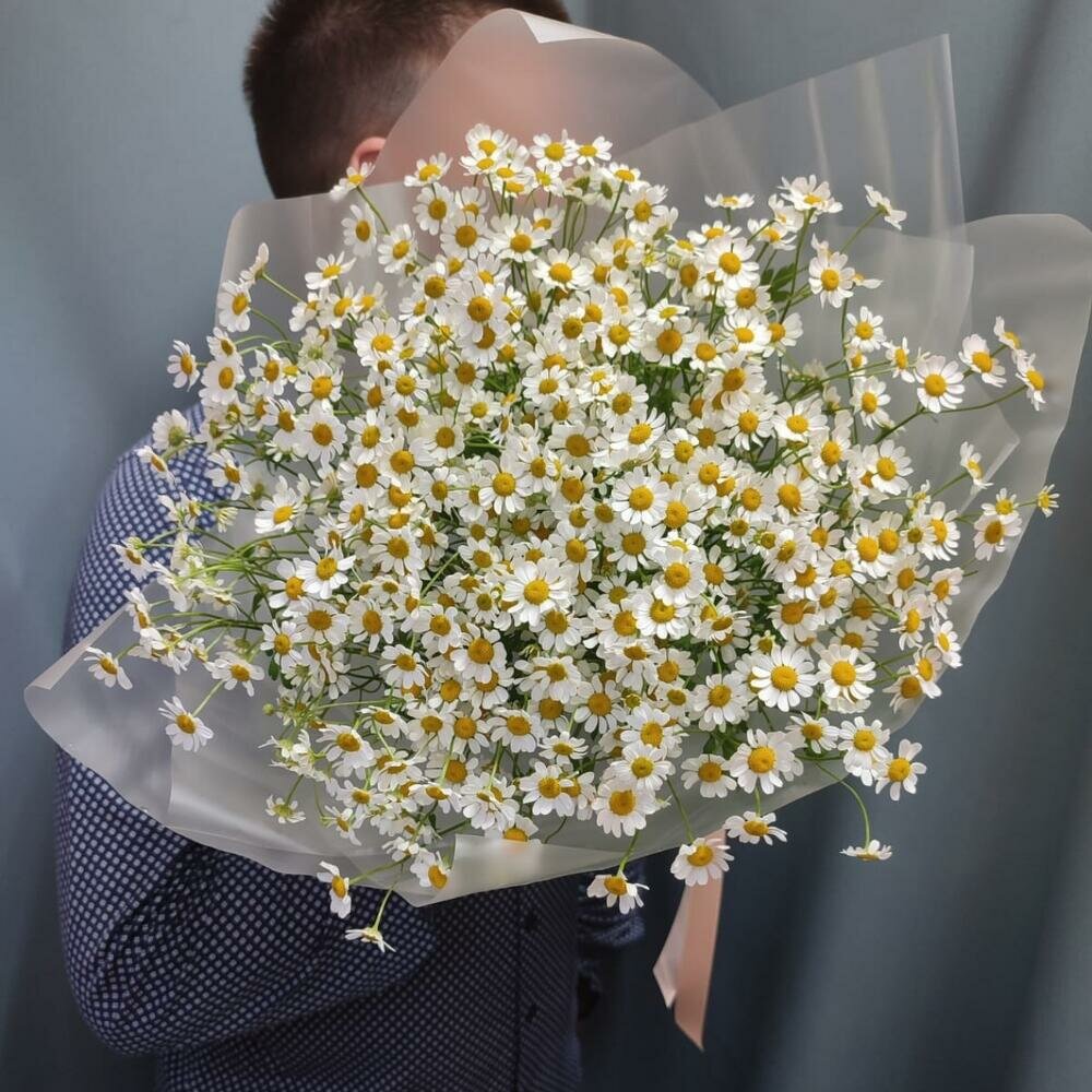 Букет с ароматными ромашками кустовыми "Летний Аромат" Vitta Floristik