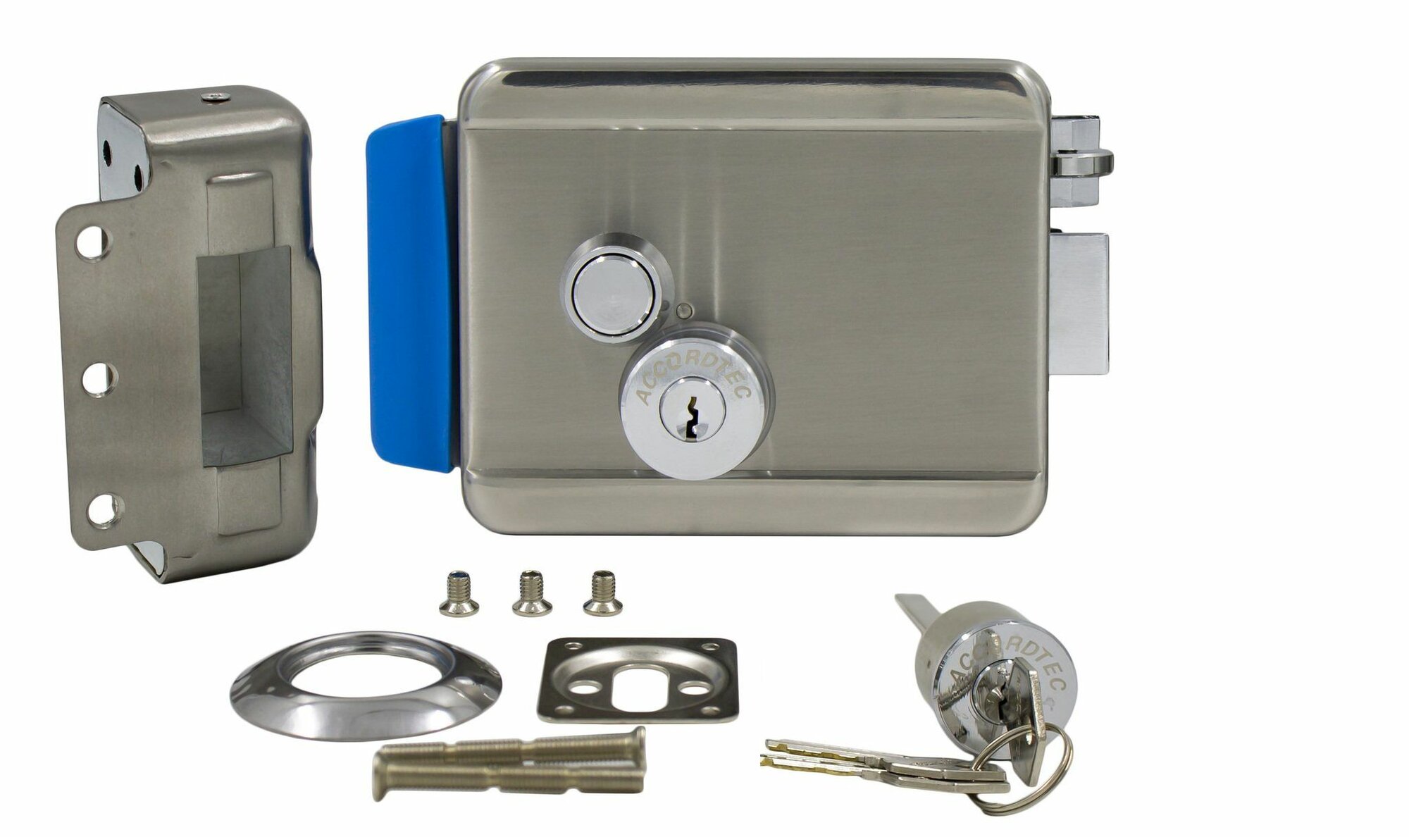 AT-EL101 Замок электромеханический накладной (нержавеющая сталь)