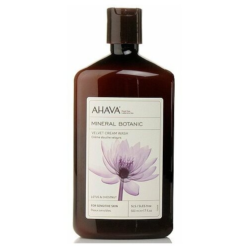 Ahava Mineral Botanic: Бархатистое жидкое крем-мыло лотос и каштан, 500 мл