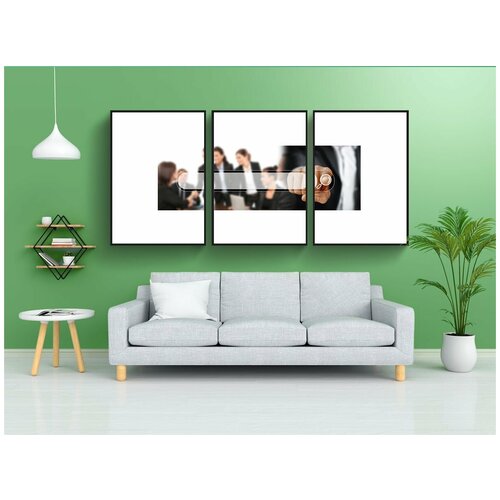 фото Набор модулных постеров для интерьера "строке поиска, увеличительное стекло, палец" 60x90 см. в тубусе, без рамки lotsprints