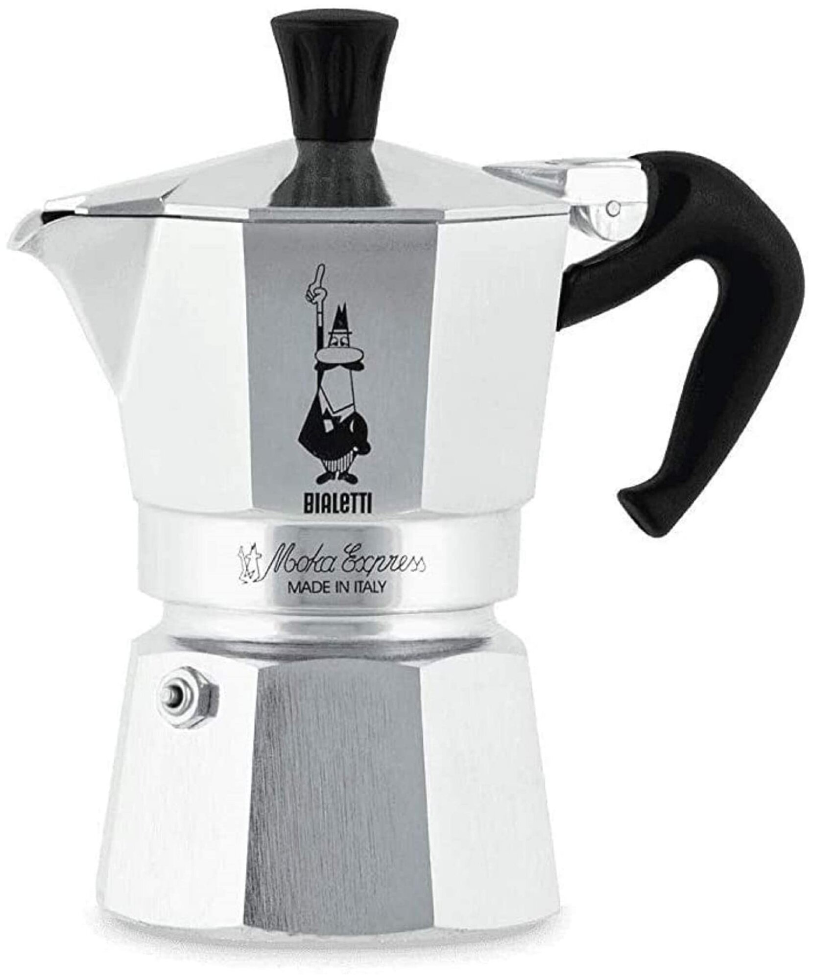 Кофеварка Bialetti Moka Express (120 мл) серебристый — купить в интернет-магазине по низкой цене на Яндекс Маркете