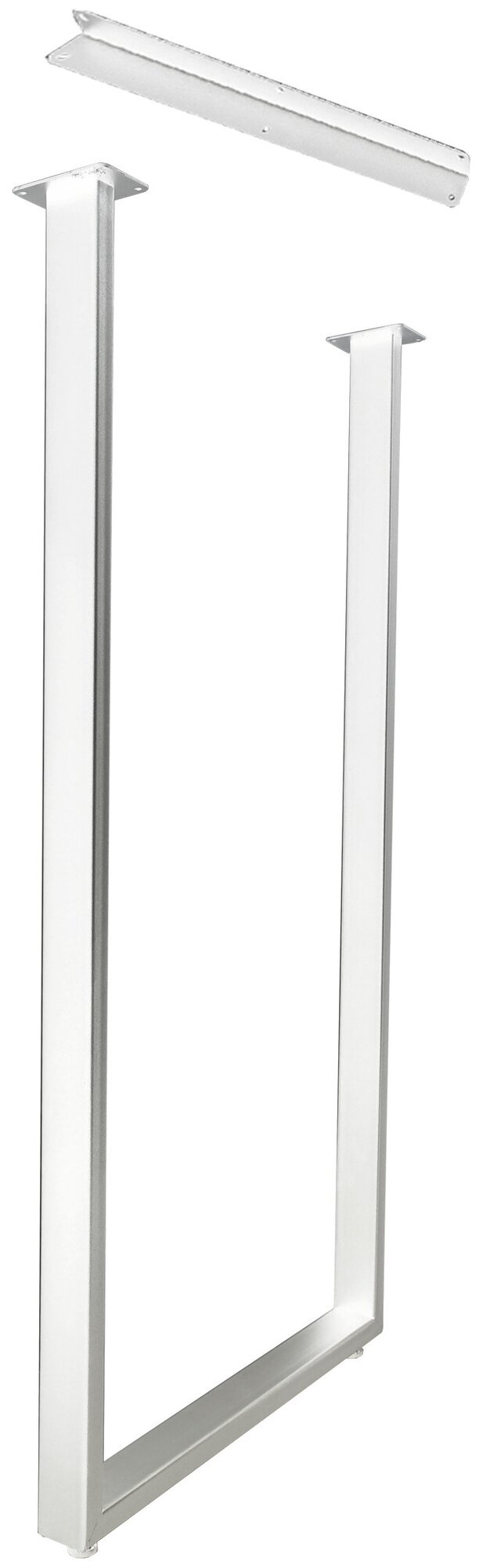 Подстолье, опора, ножка для барного стола с кронштейном"Лофт ПК" белое, 110х40 см, 1 шт - фотография № 1