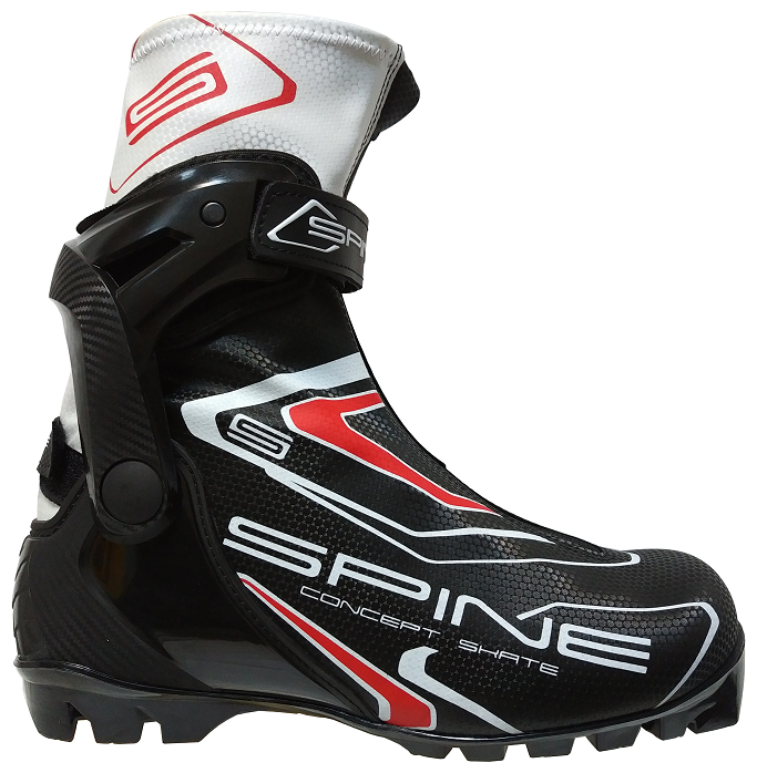 Ботинки лыжные NNN, коньковые, Spine, CONCEPT SKATE 296, black, (43 Eur)