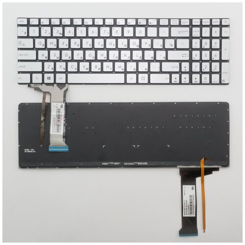 Клавиатура для ноутбука Asus G551 серая с подсветкой 1630₽