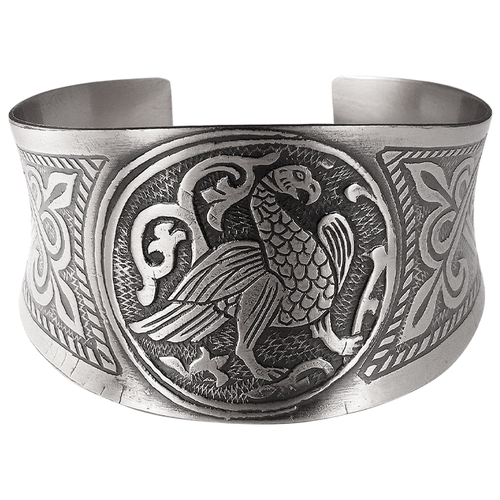 фото Sbormag браслет вогнутый «суздальская птица» из мельхиора