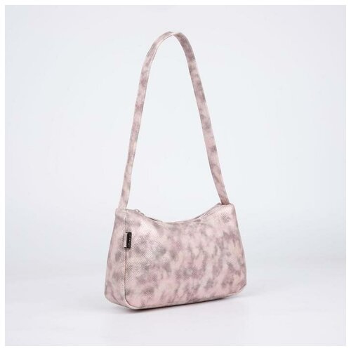 фото Сумка-багет, отдел на молнии, цвет пудра mikimarket