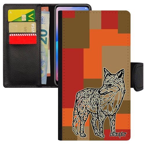 фото Красивый чехол книжка на смартфон // samsung galaxy s7 // "лиса" лисица fox, utaupia, цветной