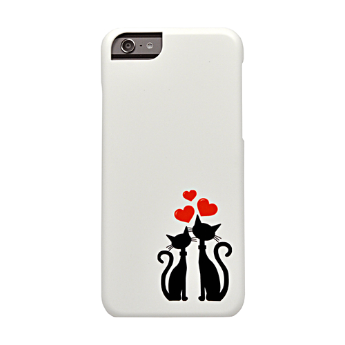 Накладка iCover Cats Silhouette 43 для iPhone 6 / 6s - White