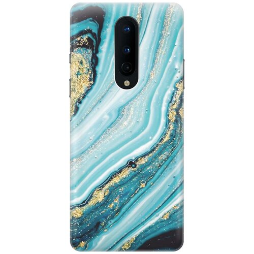 Ультратонкий силиконовый чехол-накладка для OnePlus 8 с принтом Green Marble ультратонкий силиконовый чехол накладка для nokia 8 1 с принтом green marble