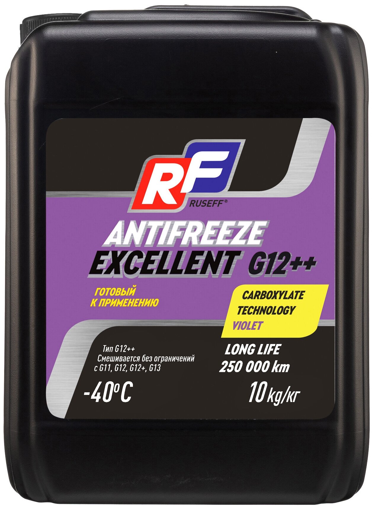 Антифриз Antifreeze Excellent G12++ Фиолетовый 10 Кг RUSEFF арт. 17365N