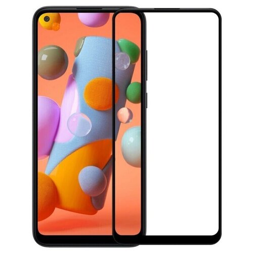 фото Защитное стекло для (samsung galaxy m11) олеофобное / закаленное/ противоударное / полноэкранное, full glue (черная рамка) чехлы и стекла