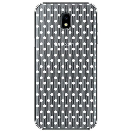 фото Силиконовый чехол "сетка в горох белая" на samsung galaxy j5 2017 / самсунг галакси джей 5 2017 case place