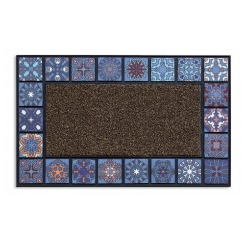 Придверный коврик Attribute Mosaic quadro, violet, 0.76 х 0.45 м
