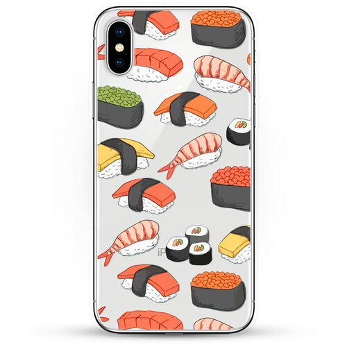 фото Силиконовый чехол суши на apple iphone xs max andy & paul