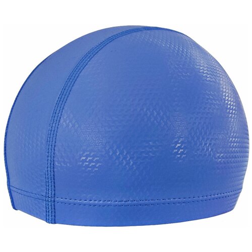 фото C33698-2 шапочка для плавания силиконовая с текстильной подкладкой и рисунком 3d (голубая) hawk
