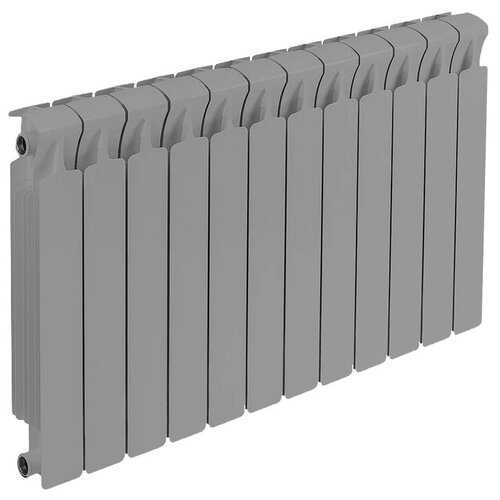 Радиатор биметаллический Rifar Monolit 500 x12 секций, серый