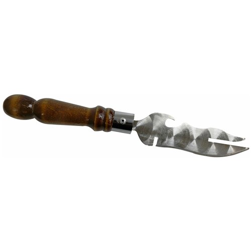 Нож для снятия мяса с шампура с деревянной ручкой