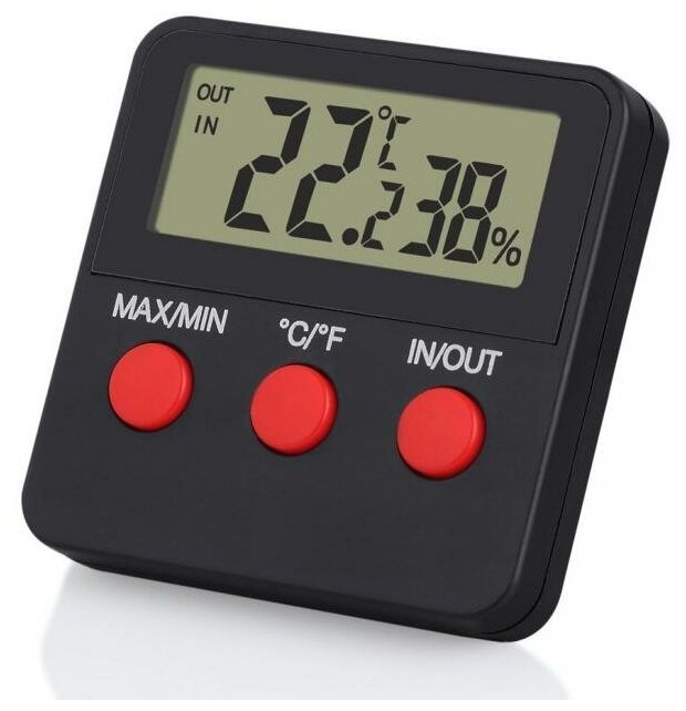 Термометр для аквариумов с выносными датчиками температуры техметр ТКВ-21 (Черный)
