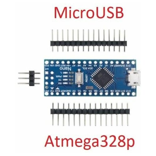 Контроллер плата Arduino Nano CH340G MicroUSB