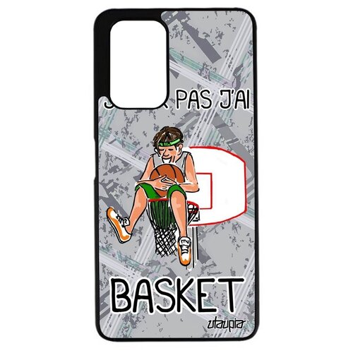 фото Стильный чехол для мобильного // xiaomi redmi 9t // "не могу - у меня баскетбол!" шутка мяч, utaupia, серый