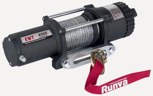 Изображение товара Лебёдка электрическая 12V Runva 4500A lbs (синтетический трос), арт. EWT4500ASR