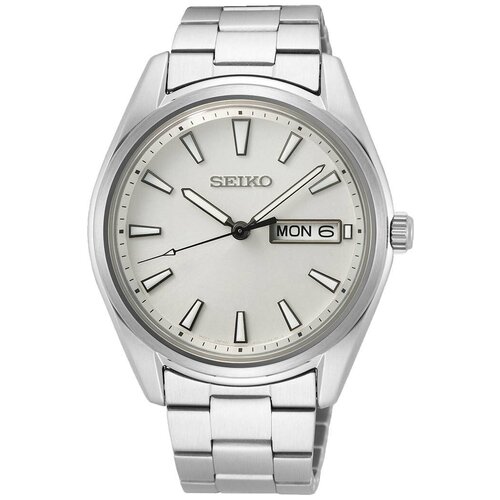 фото Наручные часы seiko cs dress seiko sur339p1, серебряный, белый