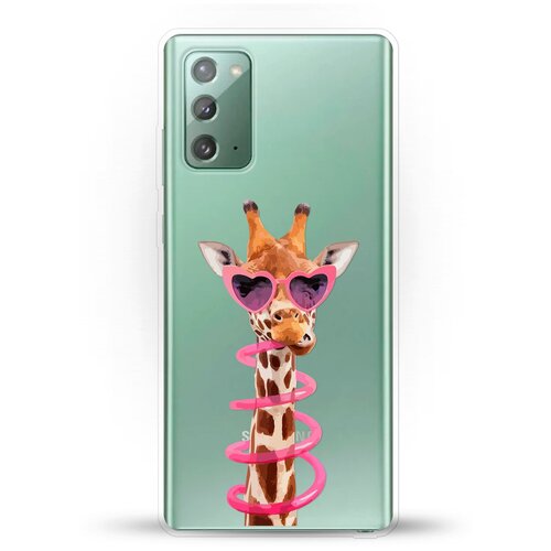 фото Силиконовый чехол жираф на samsung galaxy note 20 andy & paul