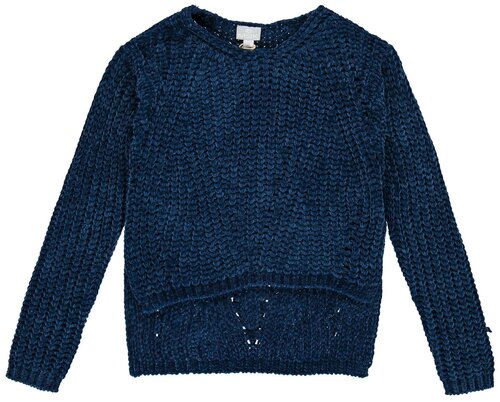Пуловер MEK, размер 104, синий