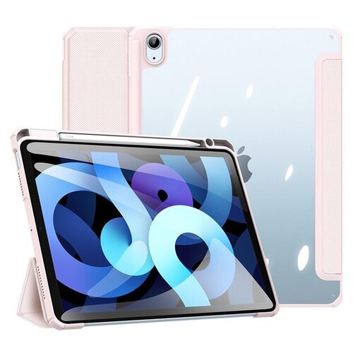 чехол книжка it baggage itipa4109 4 для ipad air 4 10 9 синий Чехол книжка Dux Ducis для Apple iPad Air 4 10.9 (2020), Air 5 10.9 (2022) Toby Series Розовая