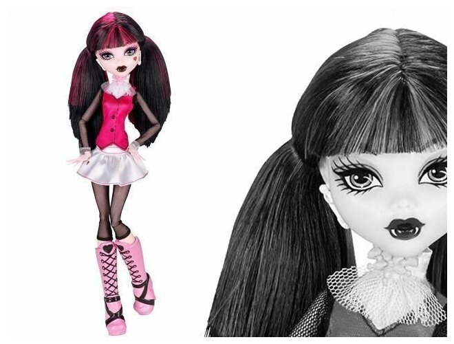 Кукла monster high дракулаура стильные прически dvh36