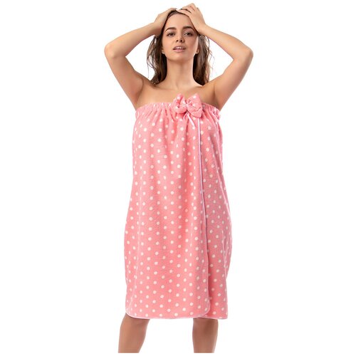 Юбка для сауны DeNASTIA 80х145см розовый горох 1065₽