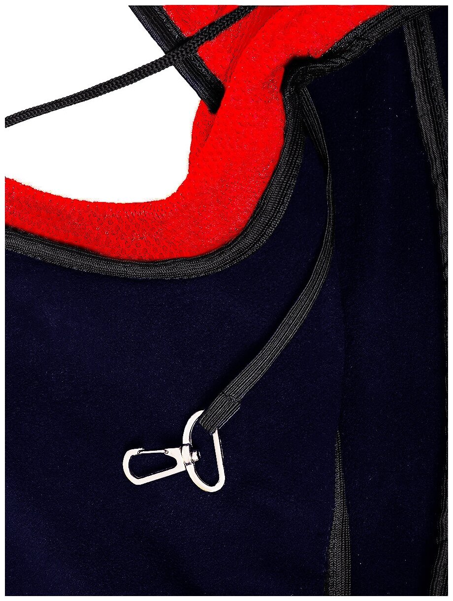 Сумка-слинг для животных Монморанси "Тревел мини", цвет: красно-синий, размер S 47х33х13 см. - фотография № 4