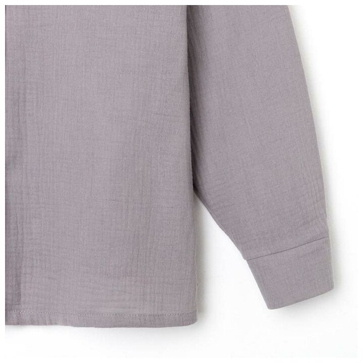 Пижама Kaftan, рубашка, брюки, размер 40, серый - фотография № 12