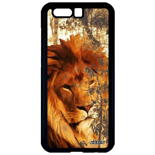 фото Ударопрочный чехол на смартфон // honor 9 // "лев" хозяин король, utaupia, бежевый