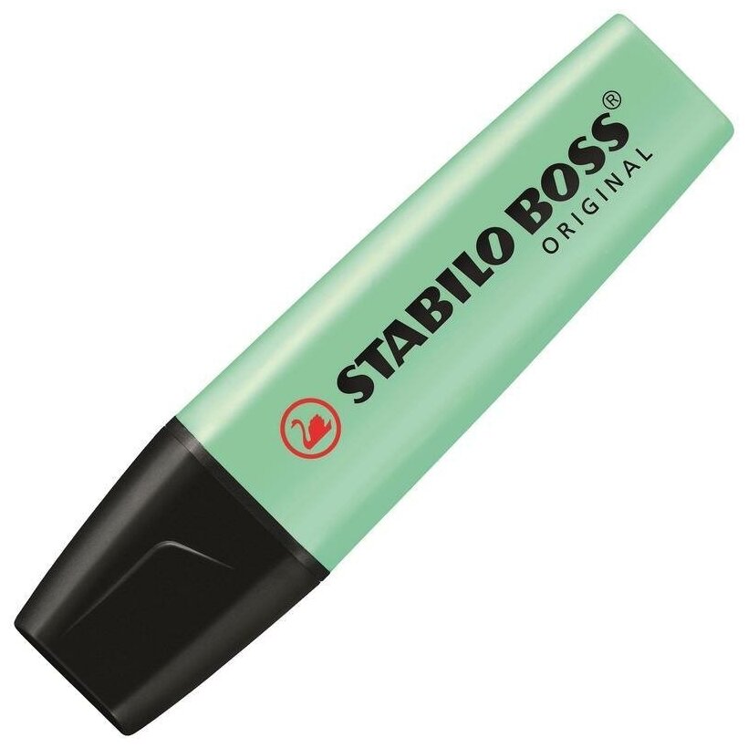 Маркер-текстовыделитель Stabilo Boss Original Pastel (2-5мм, зеленый) 1шт. (70/116)