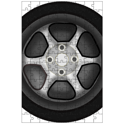 фото Магнитный пазл 27x18см."сплав обода, шина, обод" на холодильник lotsprints
