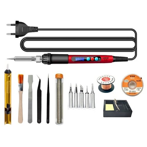 Паяльник электрический 60 Вт с регулируемой температурой керамический нагреватель 220 В 257300₽